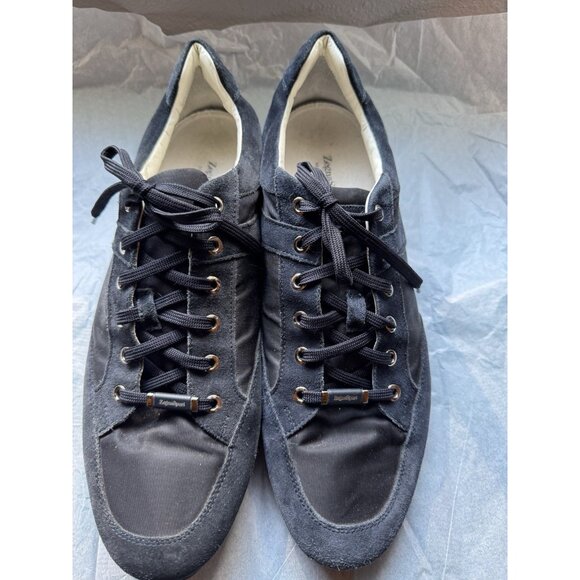Ermenegildo Zegna Men Shoes Black/Navy Lace Up Sneaker Size 13 US Made in Italy main image 14